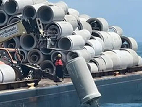 Phát hiện 68 sà lan đã đổ 80.000 tấn bê tông từ một cây cầu bị phá hủy xuống đáy biển, tạo nên cả một hệ sinh thái đặc biệt dưới đại dương