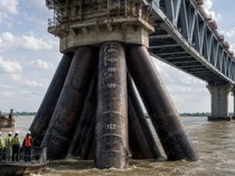 Phát hiện 264 thanh thép 'khổng lồ' bị Trung Quốc cắm sâu 122m dưới lòng sông, thứ chúng đang gánh phía trên là công trình thế kỷ