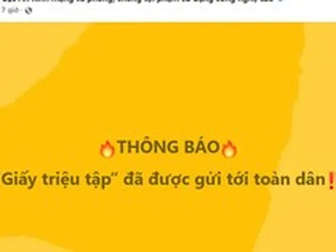 Cục An ninh mạng và phòng, chống tội phạm sử dụng công nghệ cao đã gửi "giấy triệu tập" tới toàn dân: Chuyện gì đây?