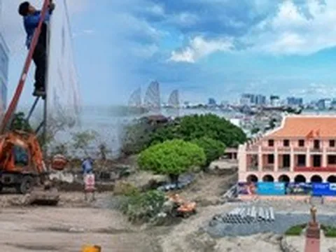 Nhộn nhịp thi công dự án công viên văn hóa Bến Nhà Rồng - Khánh Hội