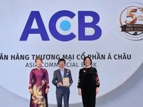 ACB được vinh danh Top 50 doanh nghiệp phát triển bền vững tiêu biểu Việt Nam